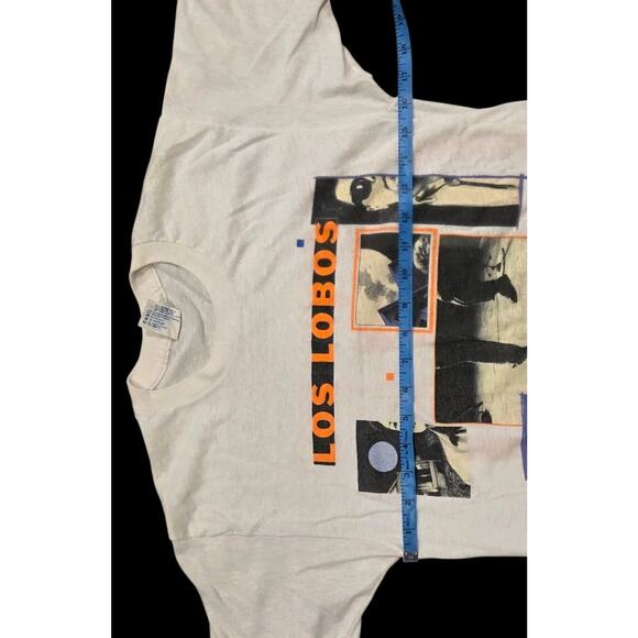 Vtg Los Lobos Band Tee 1987 By Light Of Moon RARE Graphic USA Single Stitch LG - Picture 9 of 10